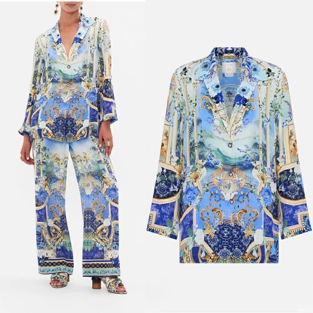 NWT Camilla Single Breasted Jacket Views Of Vesuvius